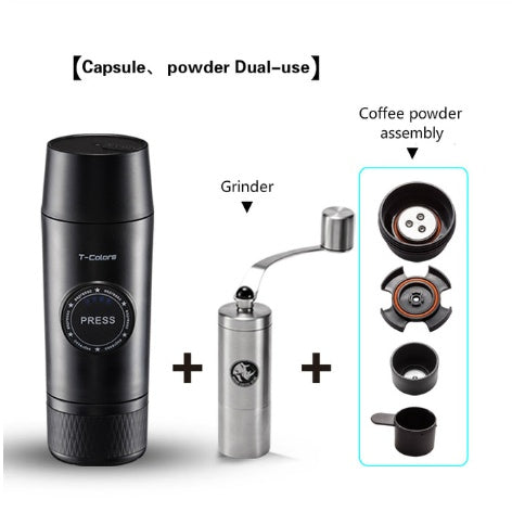 Mini Espresso Coffee Maker Portable Rechargeable Mech TRENDFLOW