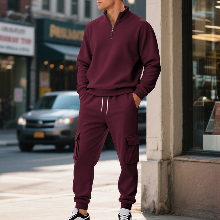 Fleece-lined Thermal Zip-up Men&