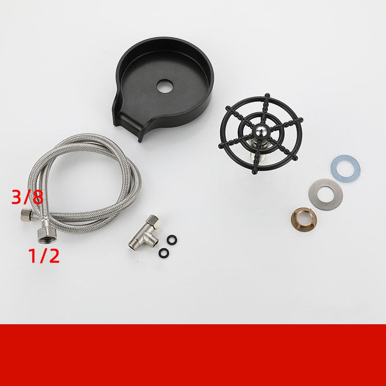 Small Sink Stainless Steel Faucet Household Automatic High Pressure Cup Washer TRENDFLOW