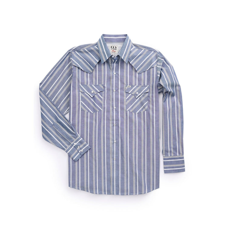 Fashionable Long-sleeve Western-style Striped Shirt For Men TRENDFLOW