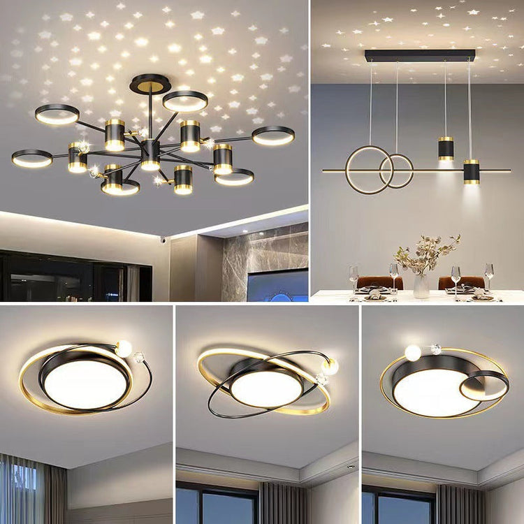 Light Luxury Chandelier Nordic Star Lamp Combination Whole House Package TRENDFLOW