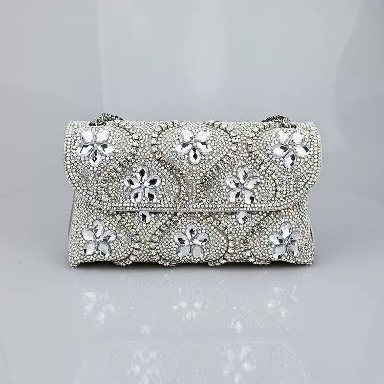 Cross-border Amazon Gemstone Evening Diamond-encrusted Socialite Banquet Bag TRENDFLOW