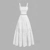 Hollow-out Long Dress Bohemian-style Set