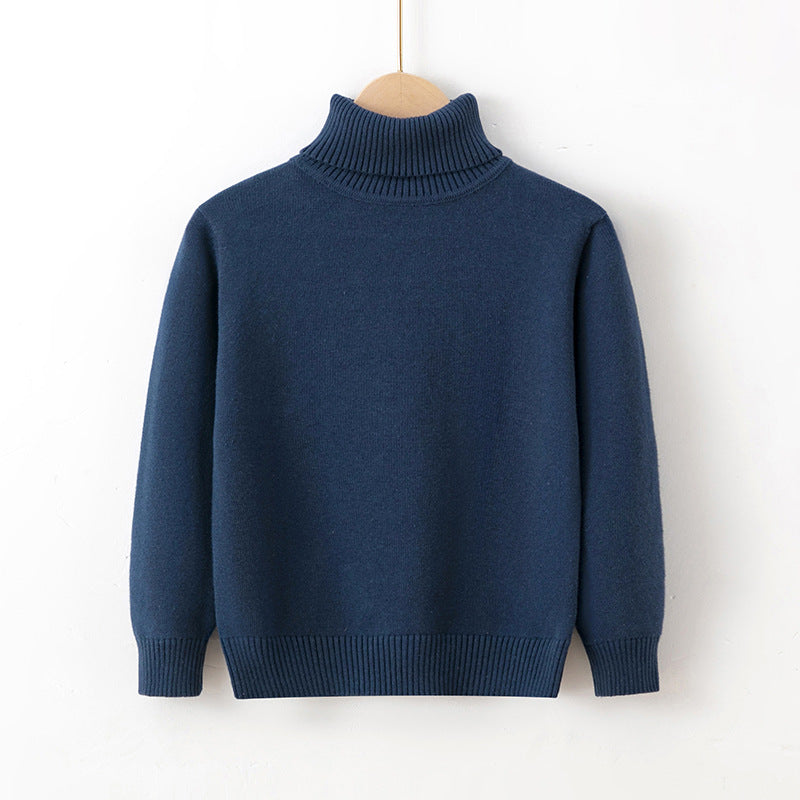 New Women's Pure Cotton Thread Pullover Turtleneck Knit Sweater