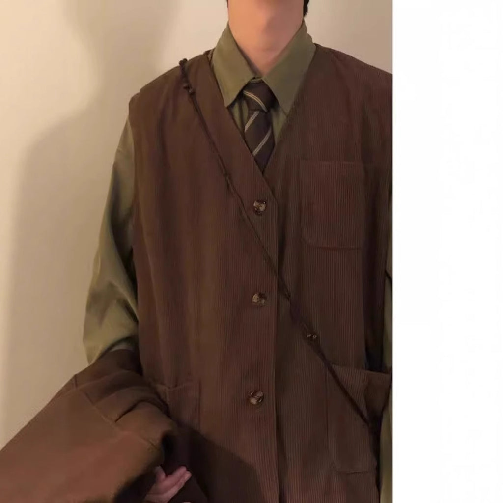 Men's Retro Multi-Pocket Work Vest