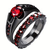 Sanjie Jewelry Cross-Border Temu Accessories Ruby Women's Ring European And American Alloy Casual Ring Couple Ring