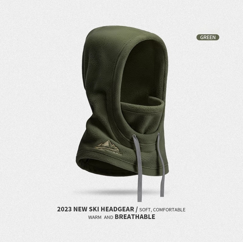 Windproof And Cold-proof Outdoor Cycling Fleece-lined Warm Face Mask