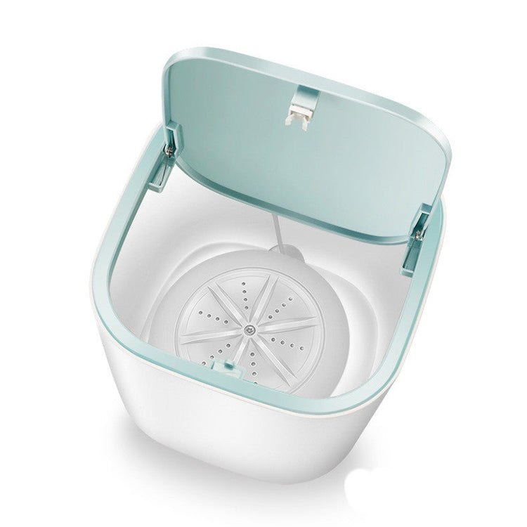 Household Small Laundry Bucket Mini Turbo Table Washing Machine Student Dormitory Underwear Socks Washer TRENDFLOW