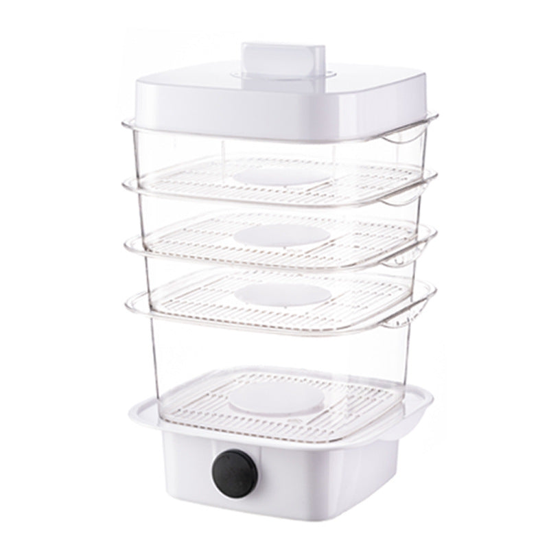 Multi-layer Dish Cover Heat Preservation Kitchen Cover Dining Table Leftover Storage Box Transparent Stack Cooking Hood Steamer TRENDFLOW