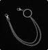 Metal Punk Style Chain Belt For Men&