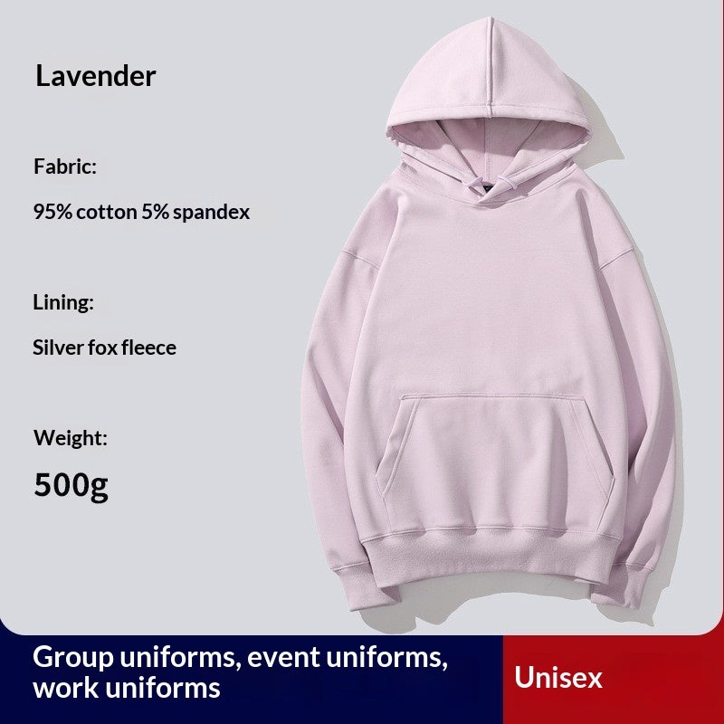 Hooded Hoodie Custom PrintedFor Women With Thickened Velvet