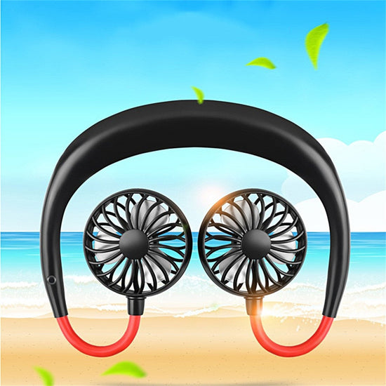 Charging portable lazy fan student desktop fan hanging neck fan TRENDFLOW