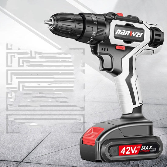 Power Tool Rechargeable Drill Household Lithium Electric Drill TRENDFLOW