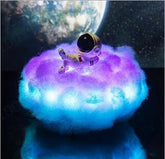 LED Colorful Clouds Astronaut Lamp With Rainbow Effect As Children&