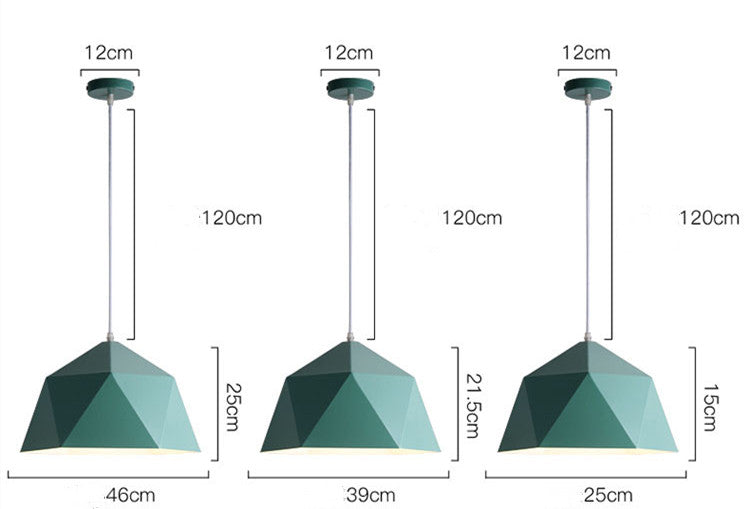 Colorful Geometric Creative Small Hanging Lamps TRENDFLOW