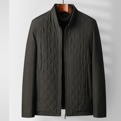 Men's Fall Winter Coat Jacket Cotton Padded Jacket Small Casual Jacket