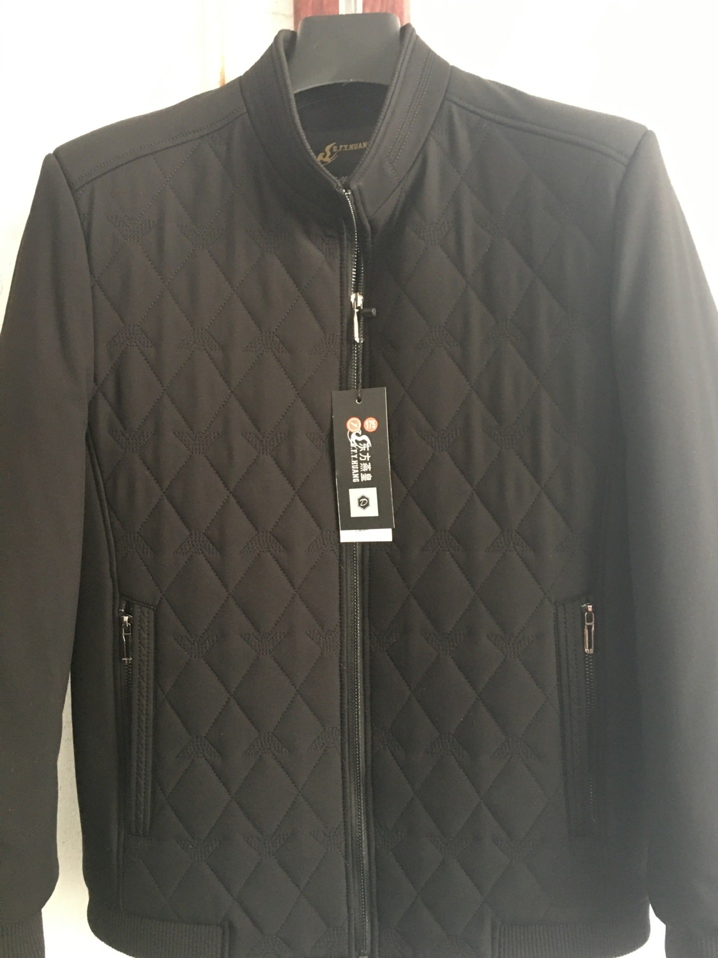 Men's Fall Winter Coat Jacket Cotton Padded Jacket Small Casual Jacket