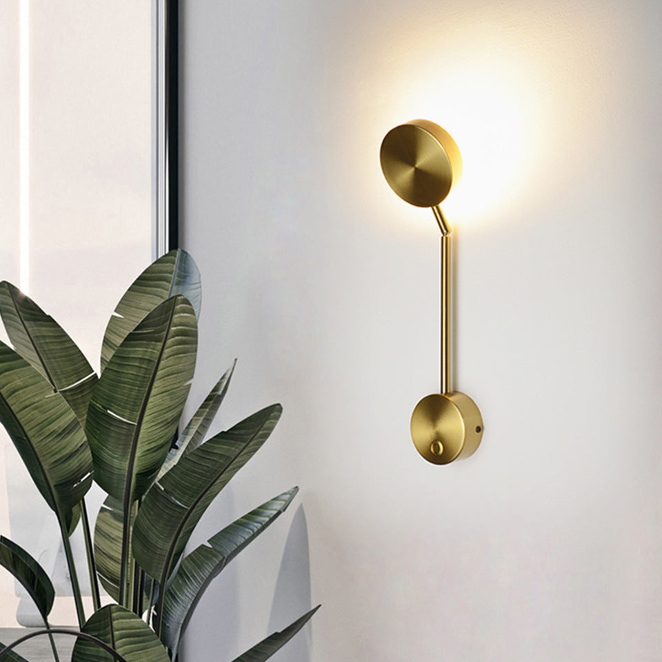 Bedside Lamp Wall Lamp Rotary Key  Lamp Wall Lamp Background Wall Decoration TRENDFLOW