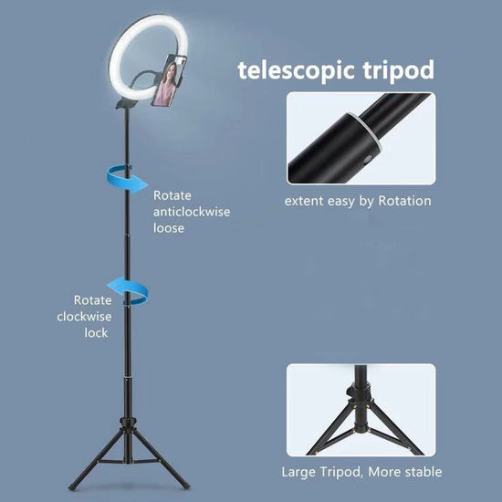 Compatible with Apple, Video Light, Dimmable Light, Selfie Led Ring Light, Usb Ring Light, With Tripod Frame Light TRENDFLOW