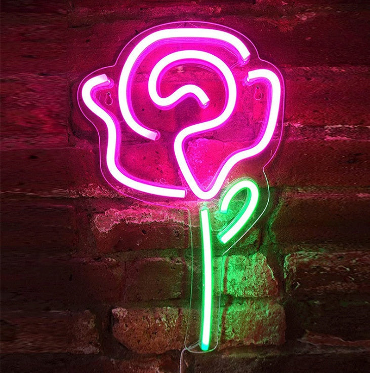 Led Transparent Backboard Neon Light Special-Shaped Wall Hanging Decorative Lights TRENDFLOW