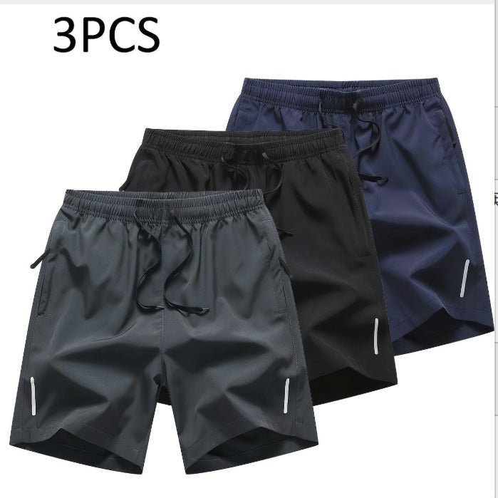 Fashionable Zippered Pocket Casual Men's Shorts