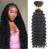 Mixed Human Boho Braids Deep Wave Bulk Hair