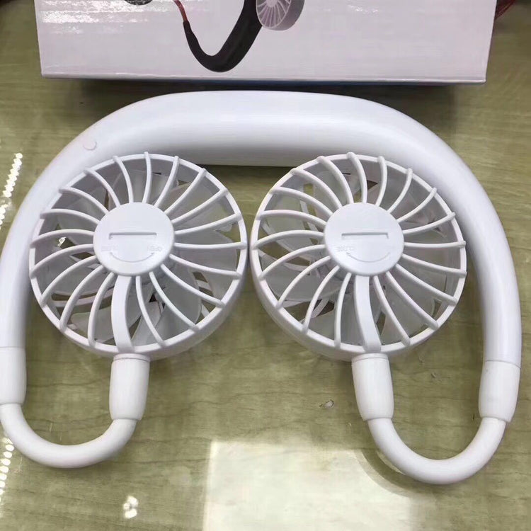 Charging portable lazy fan student desktop fan hanging neck fan TRENDFLOW