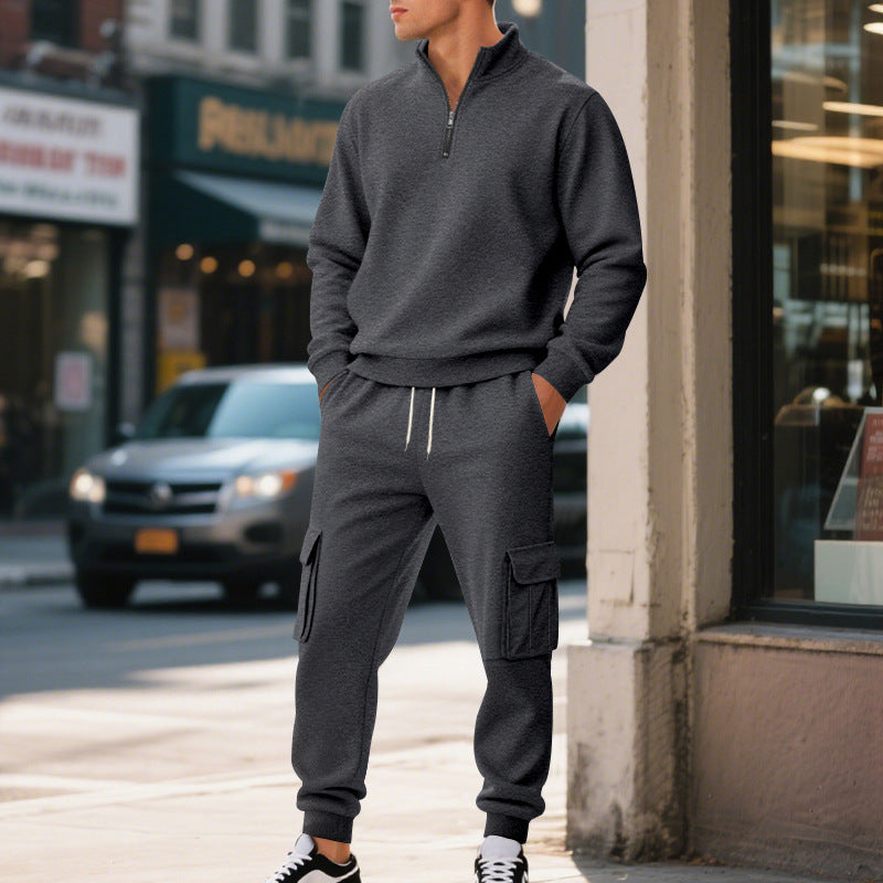 Fleece-lined Thermal Zip-up Men&