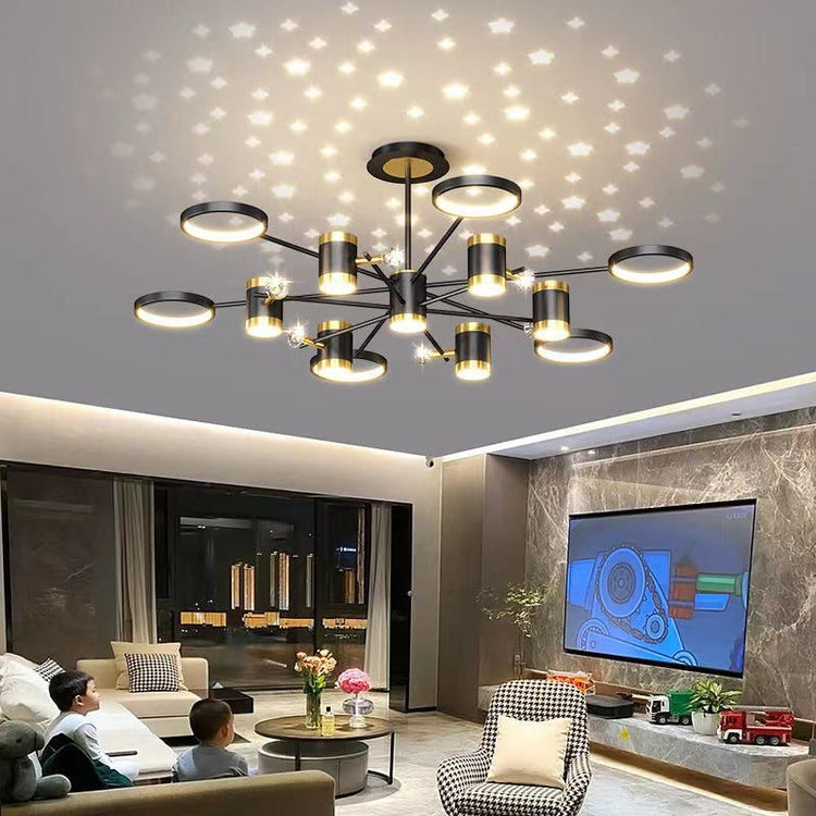 Light Luxury Chandelier Nordic Star Lamp Combination Whole House Package TRENDFLOW