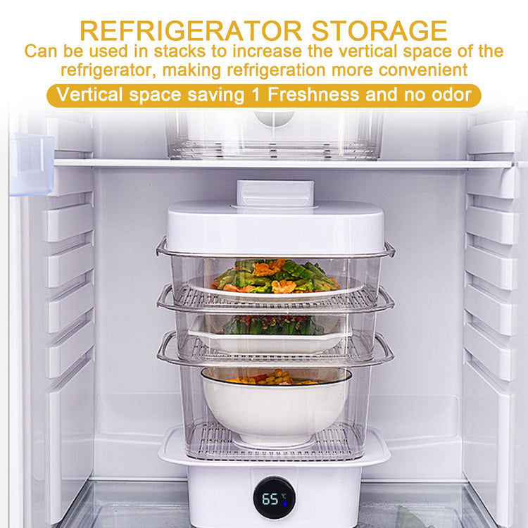 Multi-layer Dish Cover Heat Preservation Kitchen Cover Dining Table Leftover Storage Box Transparent Stack Cooking Hood Steamer TRENDFLOW