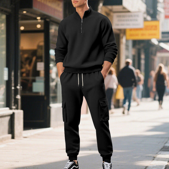 Fleece-lined Thermal Zip-up Men&