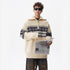 Loose-fitting Knitted Turtleneck Sweater With A Half-zip TRENDFLOW