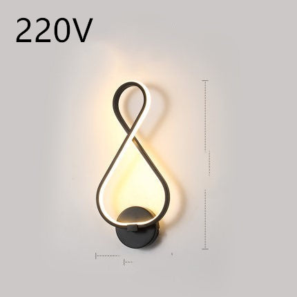 led wall lamp nordic minimalist bedroom bedside lamp TRENDFLOW