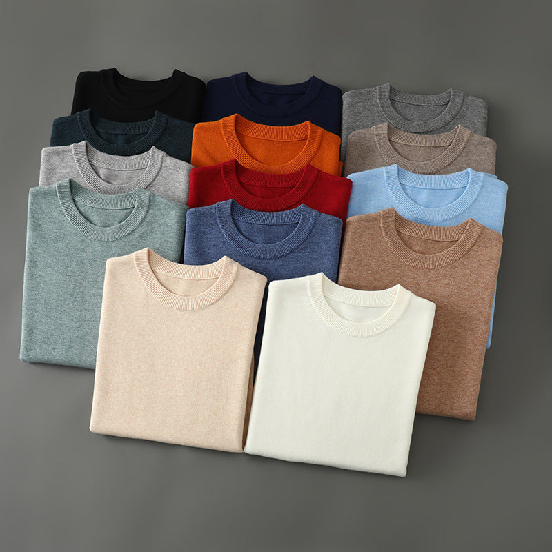 Men's Crew-neck Pullover Long-sleeve Sweater