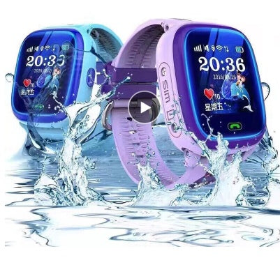 DF25 Children Waterproof Smart Watches Touch Screen Call for Rescue Remote Monitoring and Location Children&