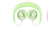 Charging portable lazy fan student desktop fan hanging neck fan TRENDFLOW