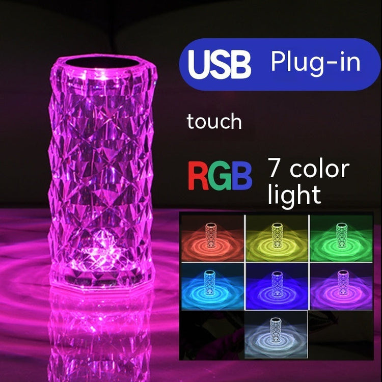Crystal Rose Lamp Atmosphere Creative Led Table Lamp TRENDFLOW