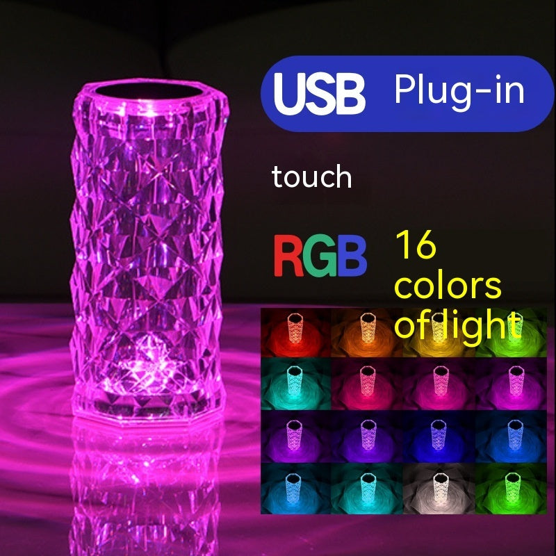 Crystal Rose Lamp Atmosphere Creative Led Table Lamp TRENDFLOW