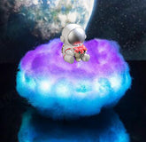 LED Colorful Clouds Astronaut Lamp With Rainbow Effect As Children&