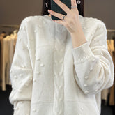 New Stylish Round-neck Wool Sweater For Womenversatile And Effortlessly Chic TRENDFLOW