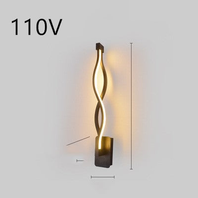 led wall lamp nordic minimalist bedroom bedside lamp TRENDFLOW
