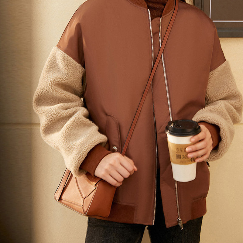 Padded jacket winter loose baseball small thick jacket