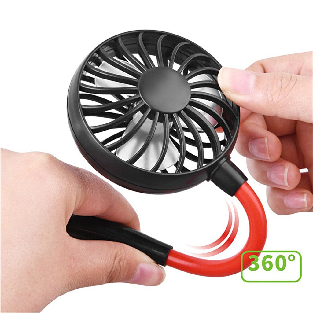 Charging portable lazy fan student desktop fan hanging neck fan TRENDFLOW