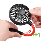 Charging portable lazy fan student desktop fan hanging neck fan TRENDFLOW