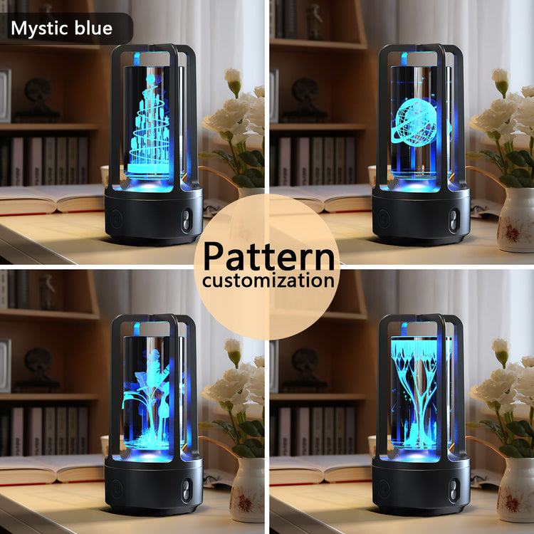 Creative 2 In 1 Audio Acrylic Crystal Lamp And Bluetooth Speaker Valentine&