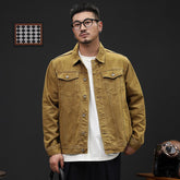 Fashionable Loose-Fit Plus-Size Denim Jacket For Men TRENDFLOW