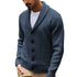 Casual Long-sleeve Sweater With A Turn-down Collar And Pockets TRENDFLOW