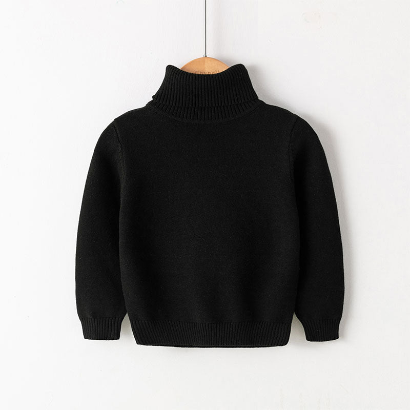 New Women's Pure Cotton Thread Pullover Turtleneck Knit Sweater