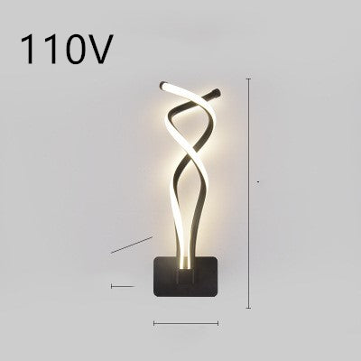 led wall lamp nordic minimalist bedroom bedside lamp TRENDFLOW