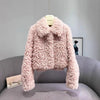 Women's Short Fashionable Sheepskin Coat